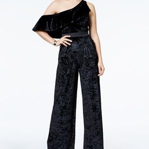 💫💥VELVET ONE SHOULDER RUFFLE JUMPSUIT💖💥💥